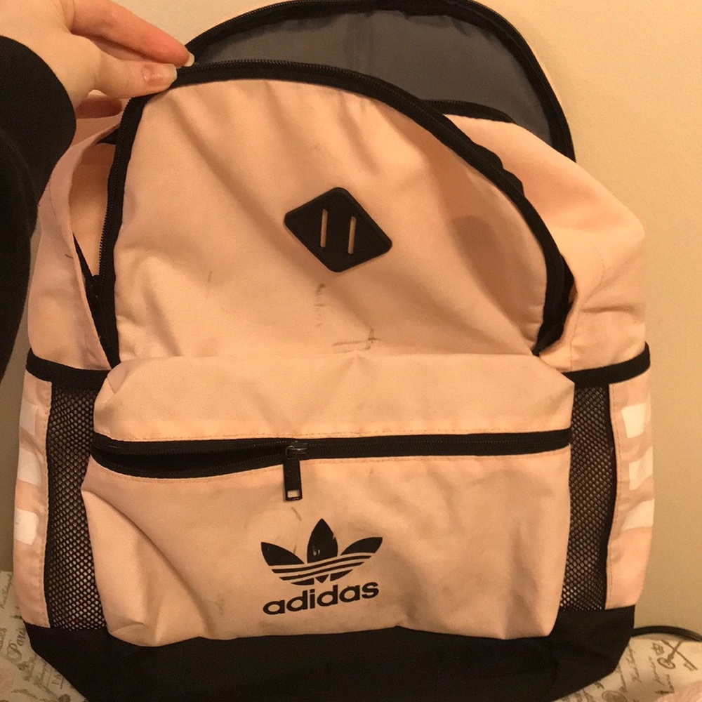 Pink adidas backpack